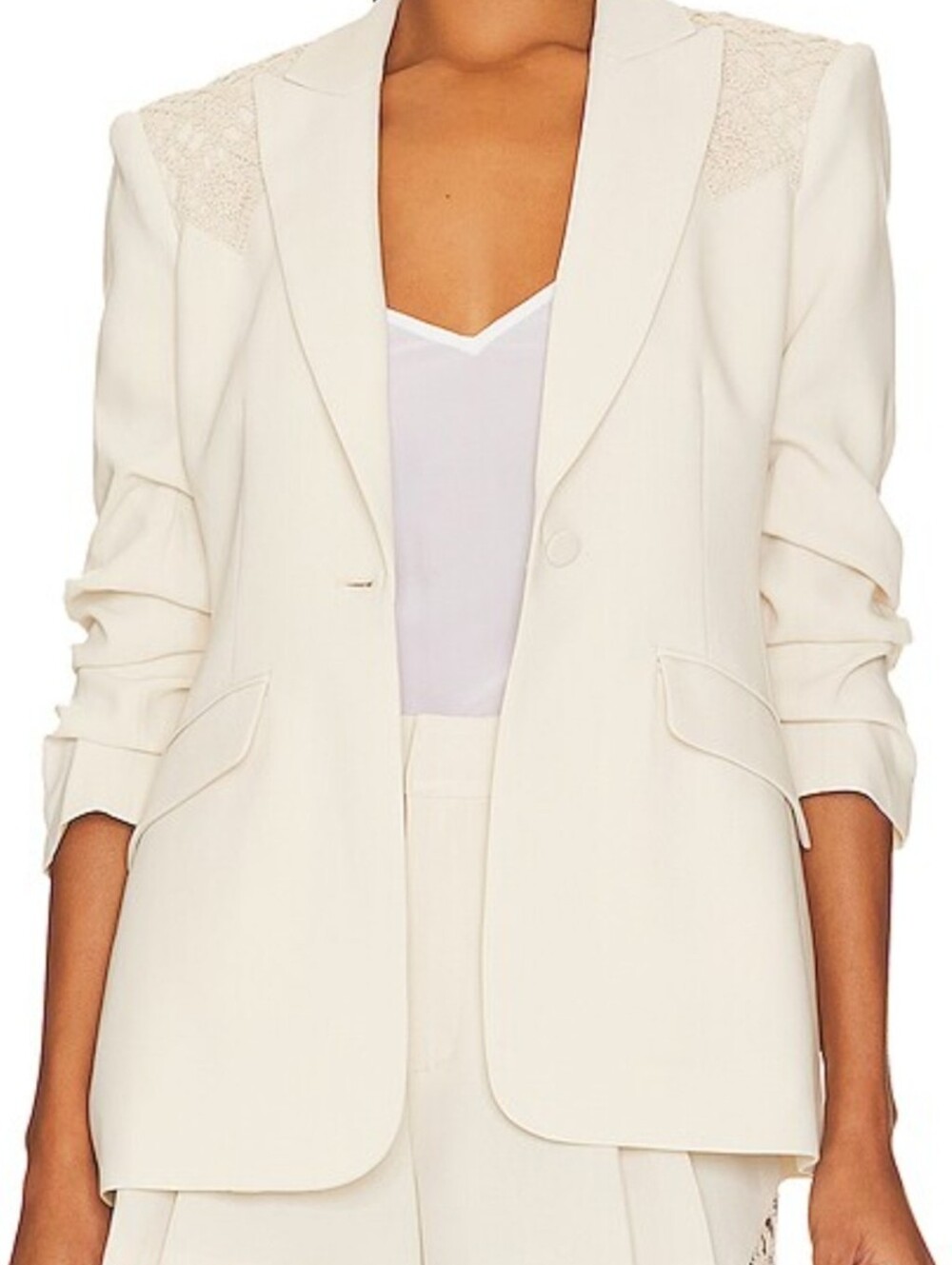 Cinq à Sept Cheyenne Crochet Lace Blazer